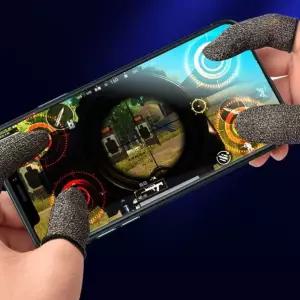 조이스틱 컨트롤러 스마트폰 모바일 게임 골무 장갑 블랙 그레이 2p