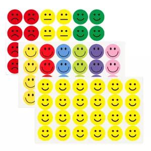 문구 스티커 감정 스마일 컬러 표정 원형 칭찬 어린이 교육용 다꾸
