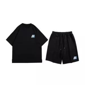 스타일 남성 심플 아웃도어 반팔 트레이닝 세트 TZ16