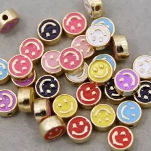 구슬 동대문 팔찌 재료 컬러 키링 목걸이 스마일 비즈 키링재료 비즈공예재료 비즈재료