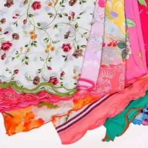 테두리바이어스 여자손수건 1매색상랜덤) SW0266 세안 세수수건 세안타올 세안수건