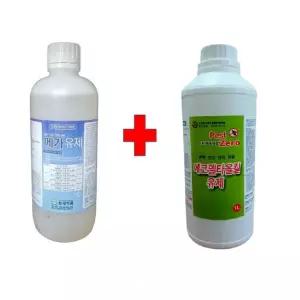 한세 메가유제1L +에코델타올킬1L 파리 모기 거미 빈대 벼룩 개미 해충약 연무 연막살충제