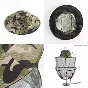 해충방지 모기장 방충모자 밀리터리 낚시 벌초모자