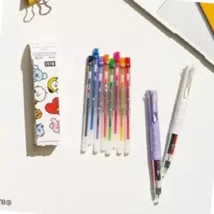 0.38mm 갑(10개입) 유니 BT21 베이비핑크 UMR-179BT-38 교체용 볼펜리필심 문구/사무용품 쿠키