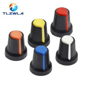 25PCS 5 색 WH148 전위차계 손잡이 캡 구리 코어 15X17mm 6mm 예리한트  AG2 노란색 주황색 블루 흰색 레드