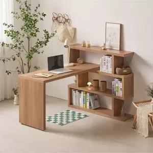 듀코 1400 프리미엄 3단 대형책상책장세트 학생 서재 오피스