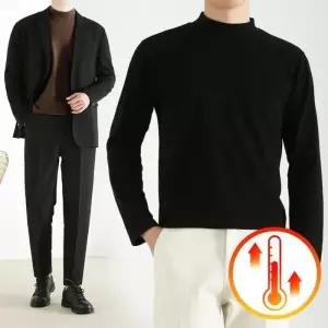 모크넥 니트 반폴라 목티 긴팔 목폴라 남자