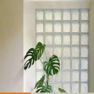 크리스탈 벽돌 곡선 아크릴 칸막이 유리 가벽 반투명