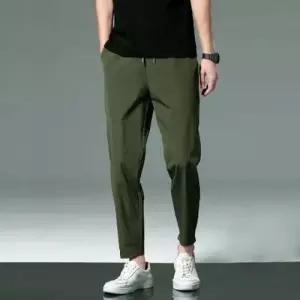 테이퍼드 바지 핏 팬츠 허리 슬랙스 편한 밴딩 9부