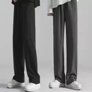 남자 쿨 여름 바지 팬츠 시원한 일자 와이드 슬랙스