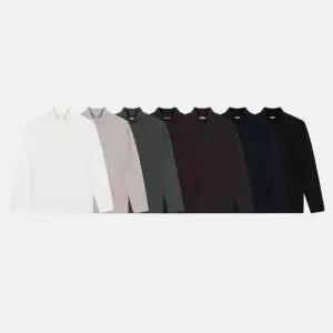 스웨트 니트 목폴라 남자니트 반폴라 7컬러 라운드