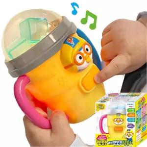 유아 뽀로로 노래 LED 색깔 불빛 텀블러 사운드패드 놀이 아이선물 키즈 완구