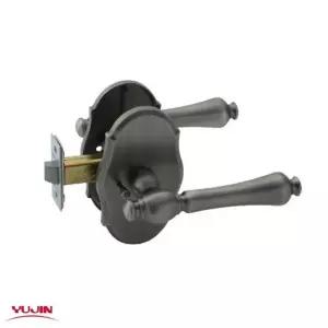 (옵션 선택)9019 BSN 블랙실버 목문 방문손잡이 욕실용 도어용품 ABS도어 방손잡이 문손잡이 잠금장치