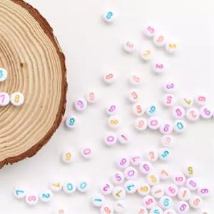 100p 숫자비즈 키링 핸드폰고리 백참 재료 완구 준비물 유아