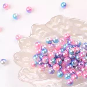 100p 2set 컬러진주구슬 키링 팔찌 백참 재료 유아 어린이날