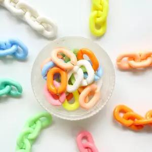 8색 10p 아크릴체인 키링 재료 백참 어린이집 미술 예쁜 7세