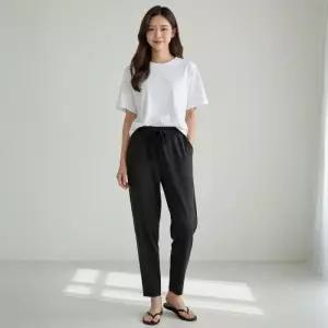 시원한 카고 주니어 네이버 와이드 9부 허리밴딩 팬츠 여름 쿨 인기 허리밴딩 냉감