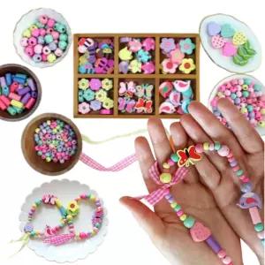 선물 실꿰기 우드비즈 팔찌만들기키트 세트 행사 부자재 미술