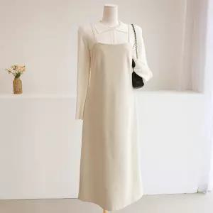 [잇수다] 니멜라 절개 뷔스티에 나시 트임 롱 원피스