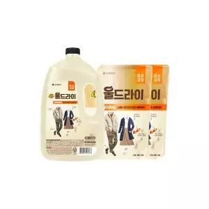 테크 울드라이 용기 2.5L + 리필 1.3L 2개