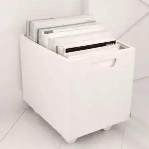 ( )오픈 이동식 책꽂이 수납 박스 정리함 북트롤리 데스크 잡지 보관함 이동편한 미니멀