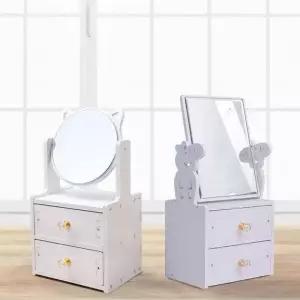 미니 화장품 2단 서랍 립스틱 수납함 정리함 럭셔리