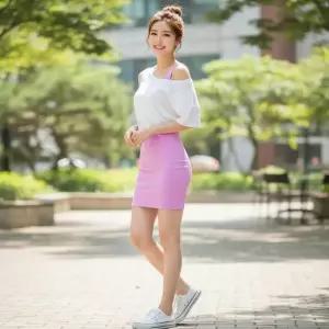 BS 닐로제 슬리브리스 미니 원피스 SD-260210 나시 이너 슬림핏 원피스 민소매