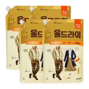 엘지생활건강 테크 울드라이 오리지널 리필 1.3L 4개