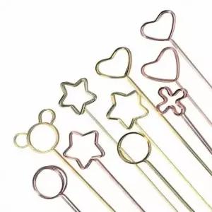 철제 데코 카드 픽 꽃다발편지 꽃다발꽂이