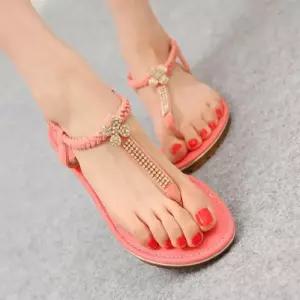 여성 메리제인 쪼리샌들 스트랩 보석