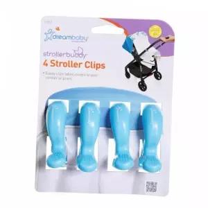 다용도집게 유모차 클립 블루 고정집게 유모차블랭킷집게 4P