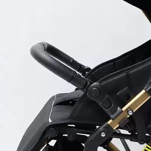 유모차 바퀴 힐 타이어 팔걸이 PU 가죽 슬리브 크로스바 핸드레일 조절 가능 앞손잡이 액세서리