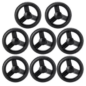 유모차 바퀴 힐 타이어 8Pcs 교체 55 인치 Eva 비 회전식 캐스터 휠 유아용 의자 캐리지 전면용 간편한 설