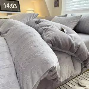 침구 커버 부드러운 세트01 벨벳 사계절