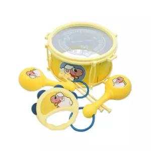 둥둥 양 드럼세트 노랑 북 탬버린 마라카스 악기세트 영유아악기