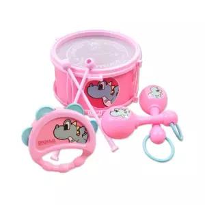 둥둥 양 드럼세트 분홍 북 탬버린 마라카스 악기세트 영유아악기