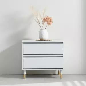 사이드테이블 2단 침실용 협탁 600형 원목