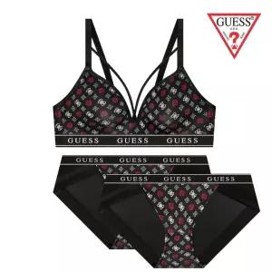 [롯데백화점]게스 [선물포장] 로고스트링 브라렛1+팬티2 속옷세트 GEWBRB11GEWBPB11