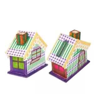 어린이 레이스 나무 집저금통 만들기 4개 색감발달 놀이키트 교육교구 선물용