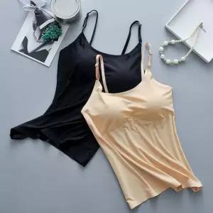 여성 보정나시 심리스 메쉬 여름나시 캡나시