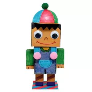 초등 종이박스 조립 색칠 내모습 남자 인형만들기 5인 학습교구 경로당 감각발달