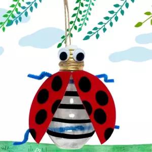 초등 플라스틱 전구 곤충 견학 학습 무당벌레만들기 5인 학생 교구 꾸미기키트