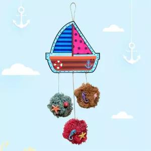 어린이 여름 종이 배모빌 만들기 문화센터 실내 재밌는 흥미유발 선물용 체험