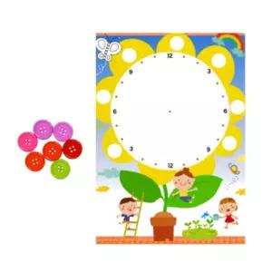 초등 겨울방학 단추꽃 생활계획표 만들기 활동 5인 수업 키트 학습 노인정 체험