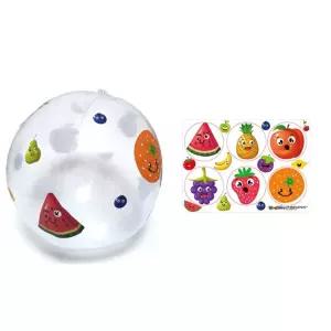 5인 비치볼꾸미기 과일 스티커 투명볼 비닐공만들기 학습교구 학생 감성발달 DIY