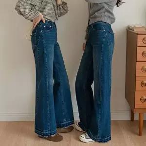 [하프클럽/]굿센스 절개 데님스판 부츠컷(숏롱)