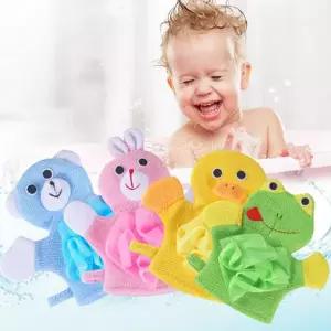유아 목욕 장갑 어린이용 동물 아기 아동 목욕 장갑 바디 폴리에스터 거품목욕 때밀이 샤워용 목욕용