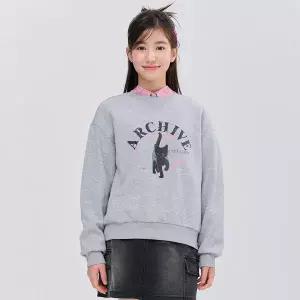 [보리보리/오션스카이]여아 캐릭터 그래픽 맨투맨 티셔츠-FAJG5155B0B