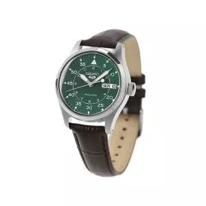 세이코 5스포츠 필드 시리즈 남성용 손목시계 가죽 워치 다크 브라운 워치 SBSA203