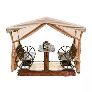 야외그네의자 테이블 세트 야외 스윙 체어 모기장